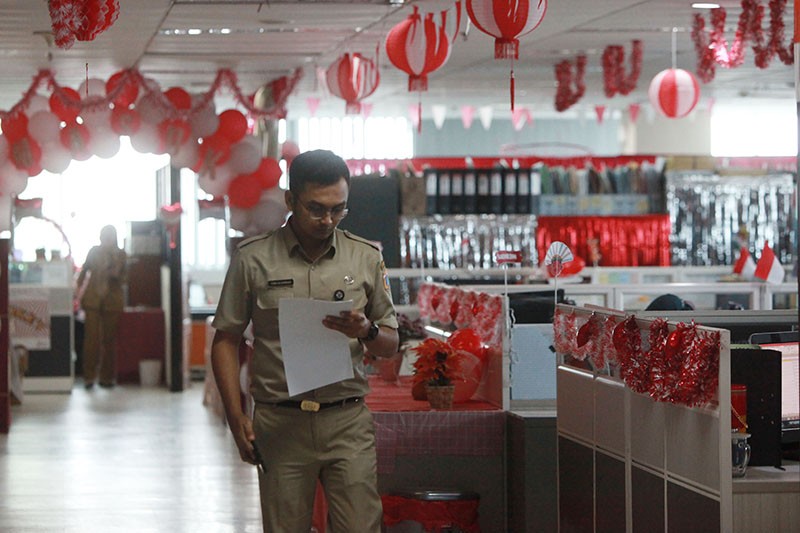 Suasana Kantor Balai Kota DKI Jakarta, 50 Persen ASN WFH - Bagian 2