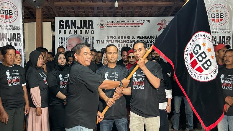 Tim Pemenangan Ganjar Pranowo Dikukuhkan di 45 Kecamatan se-Kabupaten/Kota Cirebon
