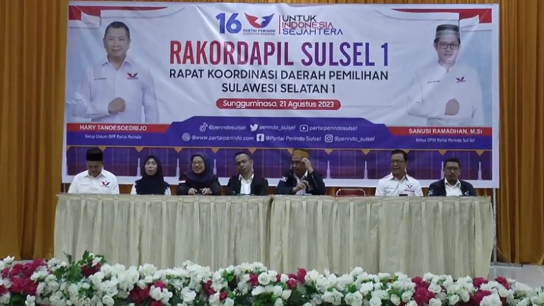 DPW Partai Perindo Sulsel Gelar Rapat Koordinasi Bersama Bacaleg Dapil Sulsel 1