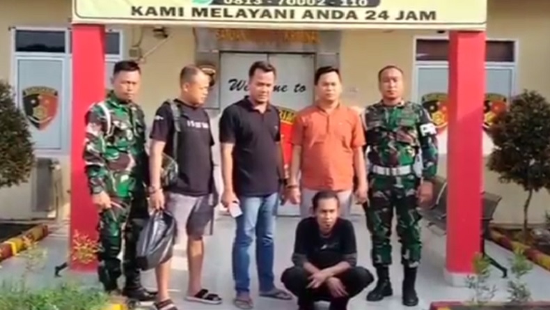 Pencuri Pipa Besi Dinas Bina Marga Diamankan Personel TNI, Sempat Mengaku Pegawai Dinas PU