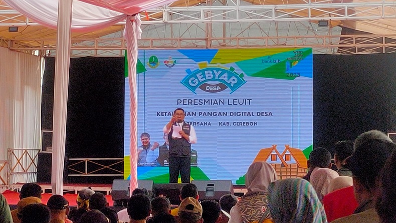 Antisipasi Krisis Pangan di Cirebon, Ridwan Kamil Resmikan Bangunan Program Leuit 
