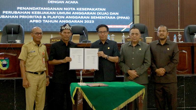 Jadi Dasar Penetapan Perda Perubahan APBD, Perubahan KUA PPAS 2023 Disepakati