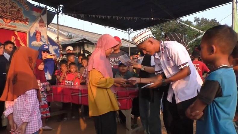 Bacaleg Partai Perindo Tulang Bawang Beri Santunan ke Puluhan Anak Yatim