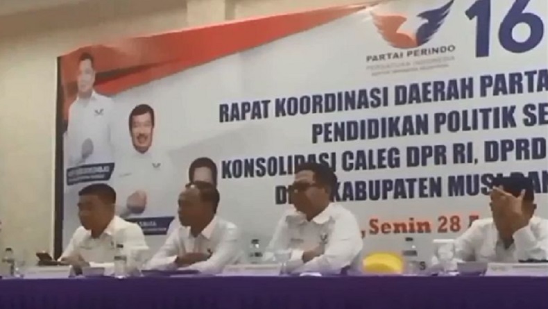 Hadiri Rakorda Partai Perindo di Musi Banyuasin, Ini Pesan Bacaleg DPR RI Andi Asmara