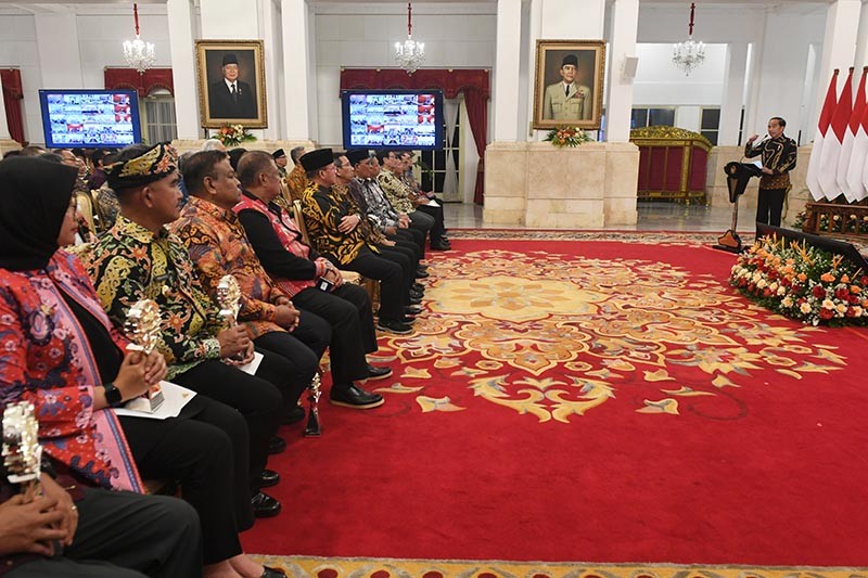 Ganjar Pranowo Hadiri Rakornas Pengendalian Inflasi 2023 di Istana Negara - Bagian 3