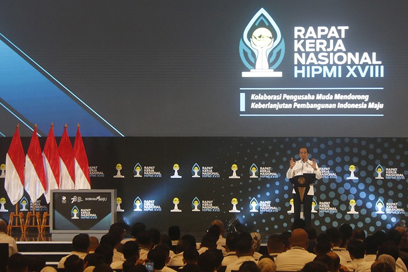 Momen Presiden Jokowi Buka Rakernas HIPMI - Bagian 3