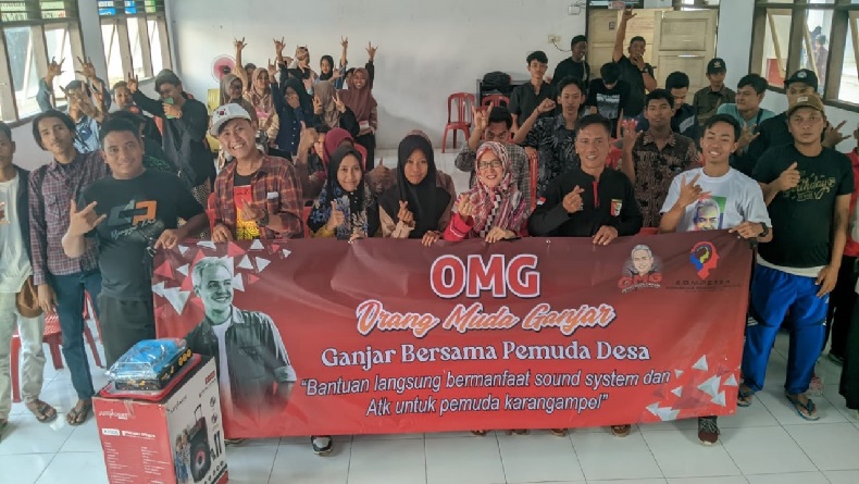 OMG Bantu Sound System, Pemuda Karangampel Indramayu Dukung Ganjar Pranowo Presiden