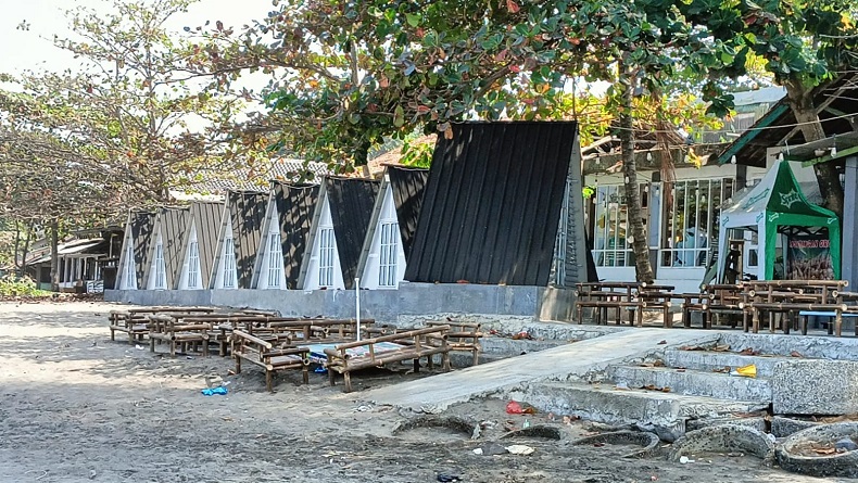 Bangunan Estetik di Atas Jogging Track Pantai Citepus Sukabumi Dibongkar, Ini Penyebabnya