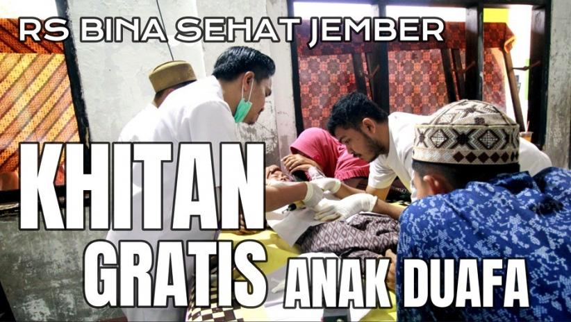 RS Bina Sehat Jember Layani Khitan Gratis untuk Anak Duafa, Kerjasama dengan Ponpes Salafiyah Syafi’iyah Asyhariyah Balung