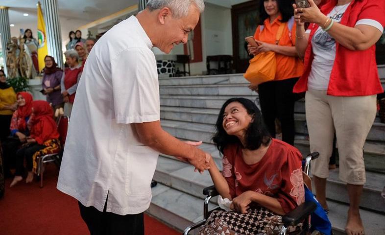  Komunitas Difabel: 10 Tahun Memimpin, Ganjar Telah Menciptakan Inklusifitas di Jateng