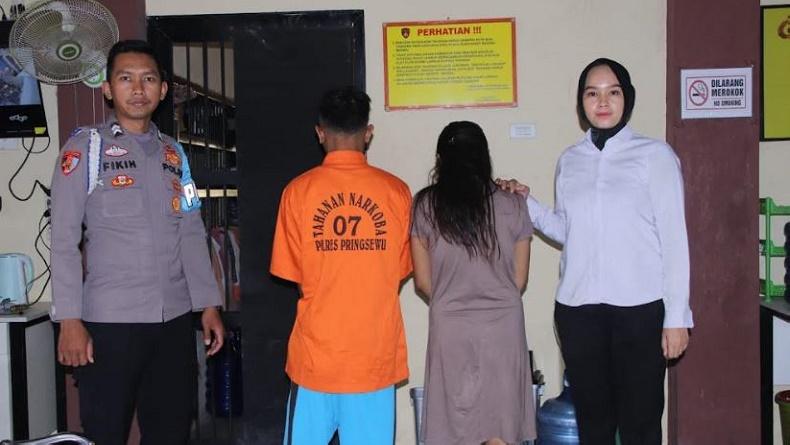 Polwan Ungkap Kasus Narkoba di Pringsewu Lampung, Tangkap 2 Kurir Sabu