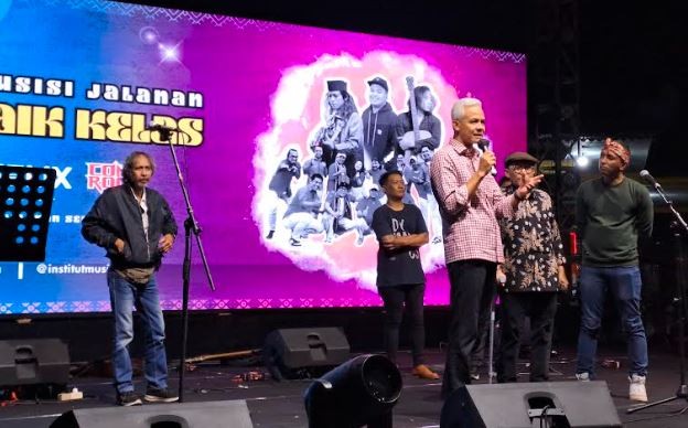 Hadiri Pentas Musik, Ganjar Dicurhati Musisi Jalanan Kerap Disamakan Pengemis