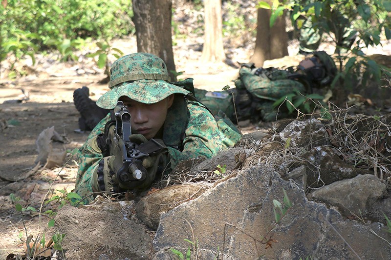 Marinir TNI AL Berbagi Teknik Patroli Tempur di Depan Tentara Jepang dan Singapura - Bagian 3