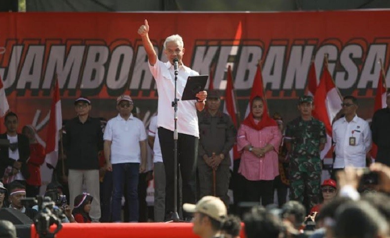 Hadiri Jambore Kebangsaan, Ganjar Berharap Jateng Jadi Contoh Pemilu Damai