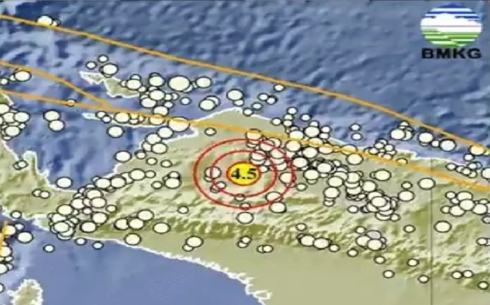 Gempa Terkini M 4,5 Guncang Mamberamo Raya Papua, Berpusat di Darat