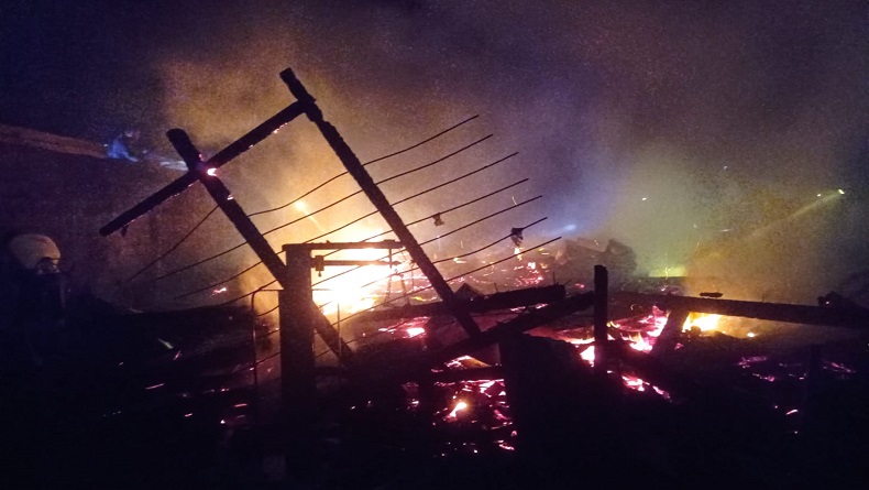 Kebakaran Hari Ini di Way Kanan, 1 Rumah Warga Ludes