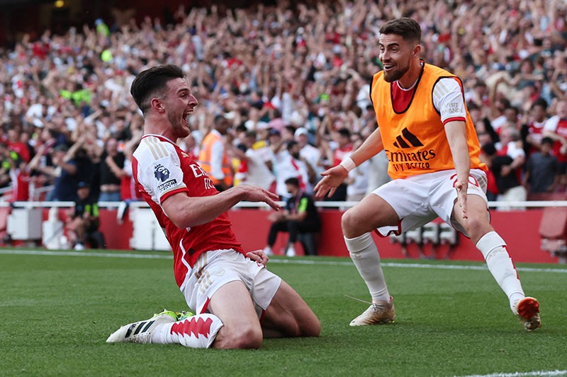Selebrasi Pemain Arsenal Bungkam Manchester United 3-1 - Bagian 3