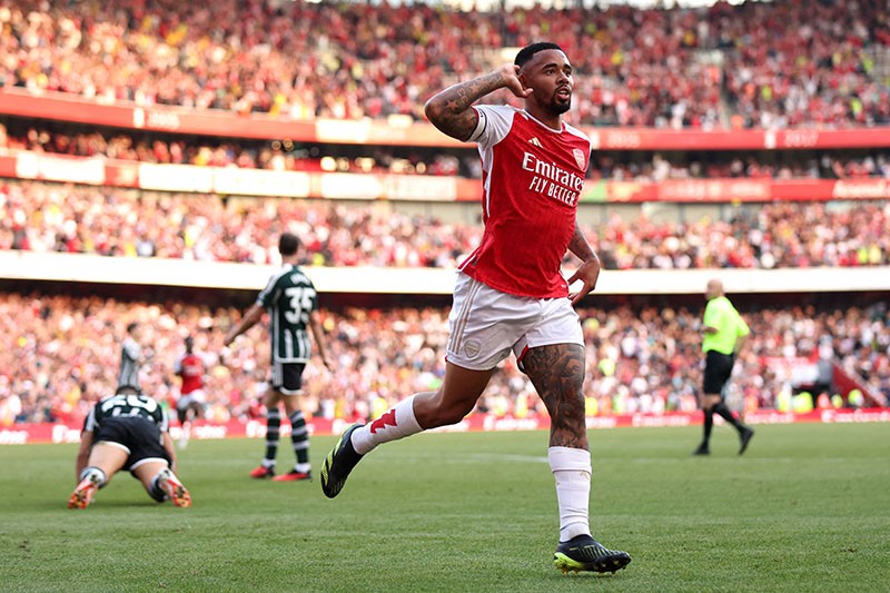 Selebrasi Pemain Arsenal Bungkam Manchester United 3-1 - Bagian 2