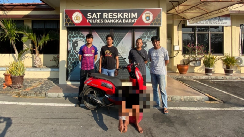 Polisi Tangkap Residivis Curanmor di Bangka Barat