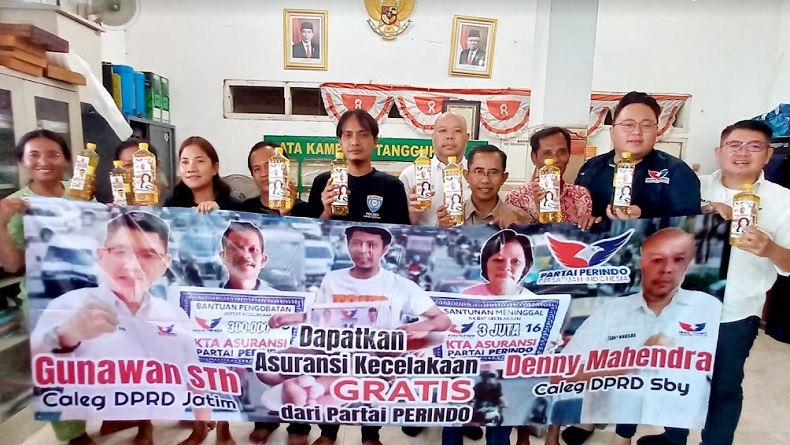 Ringankan Beban Hidup Masyarakat, DPD Partai Perindo Surabaya Gelar Pasar Murah