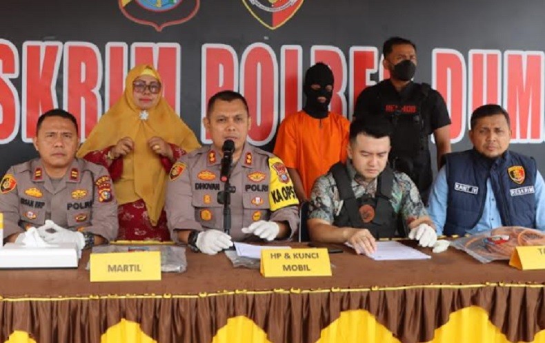 Terungkap Motif Suami Ajak 2 Anak Bunuh Istri di Dumai, Sakit Hati Perkataan Kasar