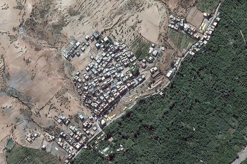 Foto dari Satelit Ratusan Bangunan Hancur akibat Gempa Dahsyat Guncang Maroko - Bagian 1