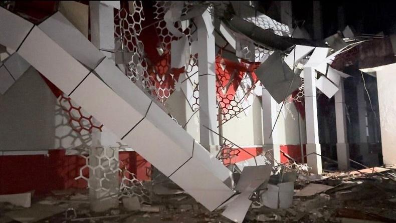 Gedung KONI Manado Rusak Diguncang Gempa, Sekprov Sulut: Hanya Aksesoris Bangunan Bergeser