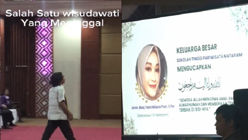 Momen Haru Suami Gantikan Wisuda Istri yang Meninggal usai Melahirkan