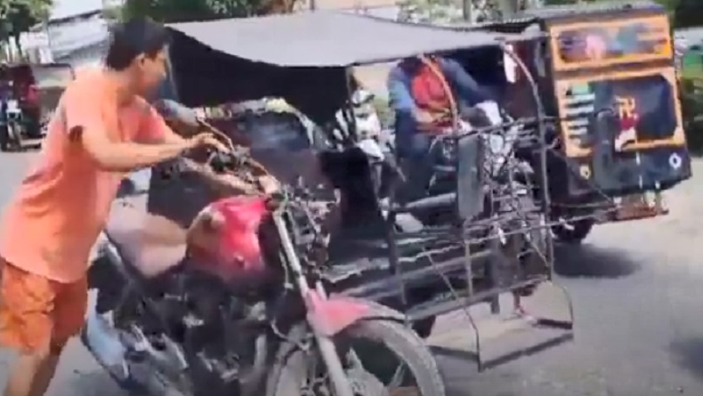 Kecelakaan Hari Ini di Jalinsum Batubara, Pengendara Betor Terpental Tertabrak Mobil