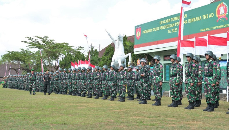 Lulus Seleksi, 132 Prajurit Siswa Bintara TA 2023 Digembleng di Rindam Diponegoro