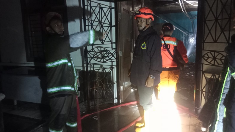 Diduga Ulah ODGJ, Rumah Singgah Multazam Dinsos Sukabumi Hangus Terbakar 