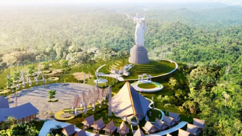 title Bukit Sibea-bea Samosir, Destinasi Religi dengan Patung Yesus Tertinggi di Dunia Bukit Sibea-bea Samosir, Destinasi Religi dengan Patung Yesus Tertinggi di Dunia