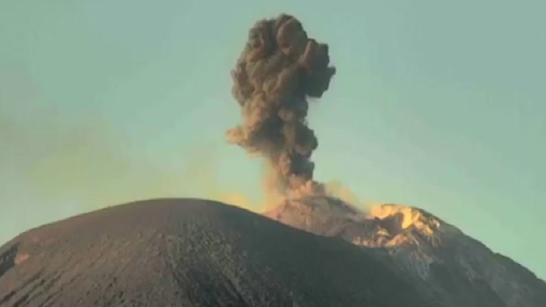 Gunung Ile Lewotolok Erupsi Kamis Pagi, Kolom Abu Setinggi 600 Meter 