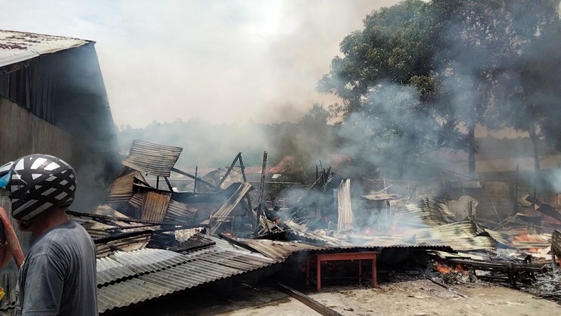 Kebakaran di Gunungsitoli, 3 Rumah Hangus Rata dengan Tanah