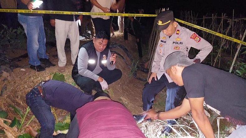 Tanggamus Geger Penemuan Mayat Luka di Leher, Diduga Korban Pembunuhan