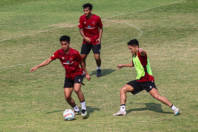 Melihat Latihan Timnas Indonesia U-24 Jelang Asian Games di Hangzhou - Bagian 1