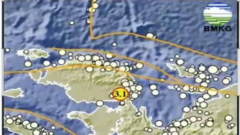 Gempa Terkini Magnitudo 3,1 Guncang Teluk Bintuni Papua Barat Jumat Pagi