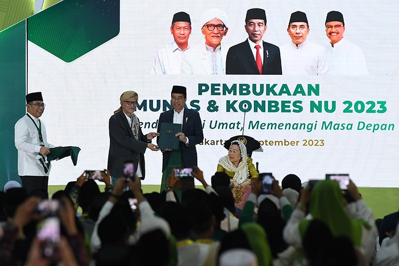 Presiden Jokowi Hadiri Pembukaan Munas Alim Ulama dan Konferensi Besar NU 2023 - Bagian 1