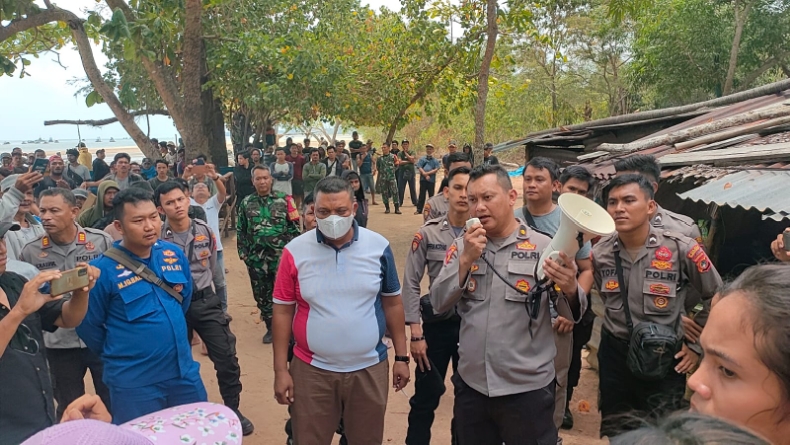 Tim Gabungan Tertibkan Aktivitas Tambang Laut di Perairan Tembelok Mentok