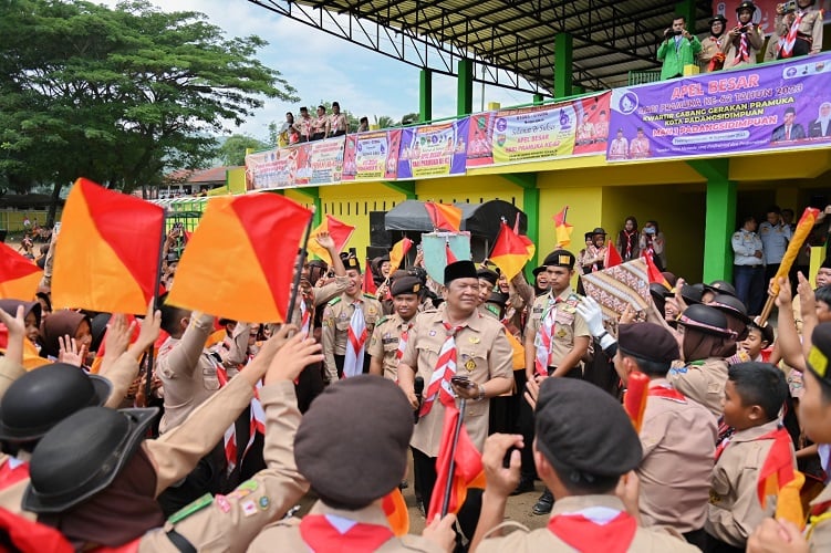 Pimpin Upacara Hari Pramuka, Wali Kota Padangsidimpuan Gelorakan Semangat Kebangsaan
