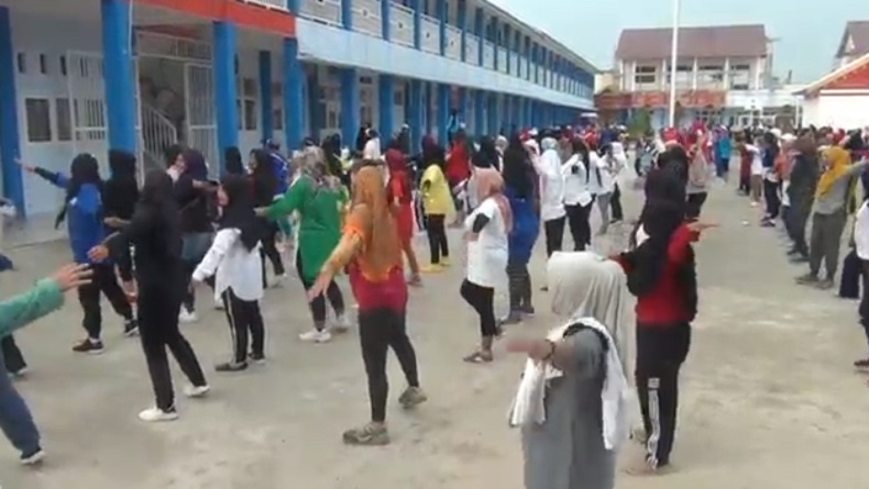 DPW Perindo Sumsel Gelar Senam Sehat Cerita di Palembang, Warga Antusias