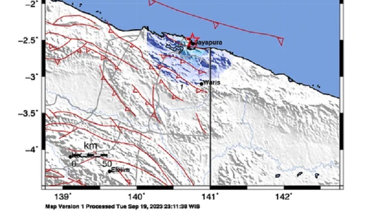 title Gempa Terkini M 4,2 Guncang Jayapura Papua, Dirasakan Warga Sekitar Gempa Terkini M 4,2 Guncang Jayapura Papua, Dirasakan Warga Sekitar