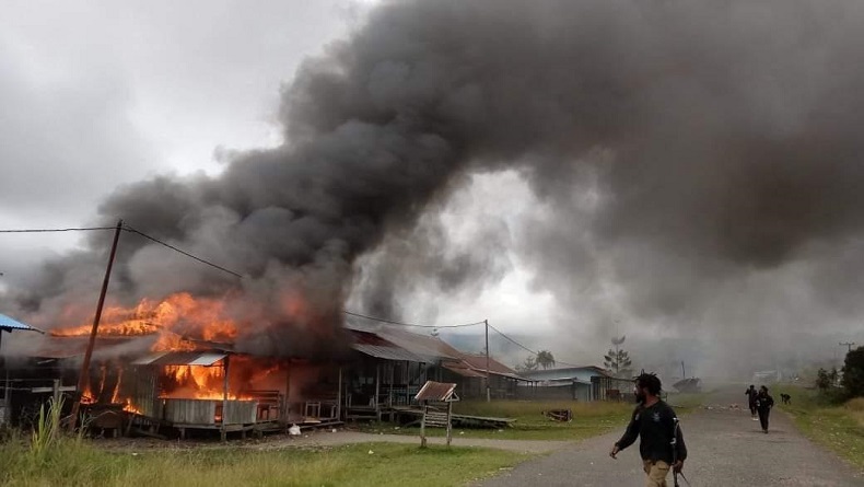KKB Tebar Teror di Pegunungan Bintang, Bakar Pasar hingga Kios Warga