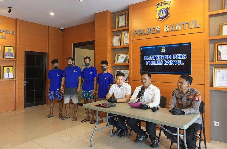 4 Tersangka Pengeroyokan di Jetis Bantul Ditangkap, Polisi: Motif Asmara