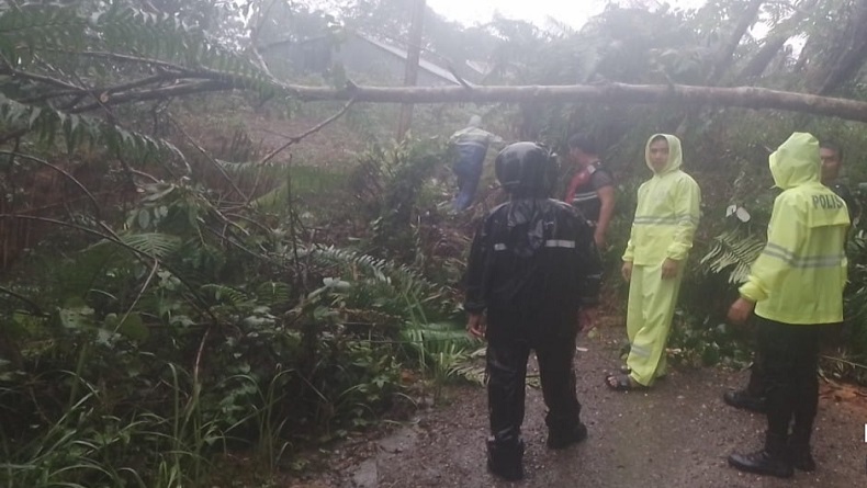 Material Longsor Tutupi Jalan di Nias Selatan, Pengendara Tak Bisa Melintas