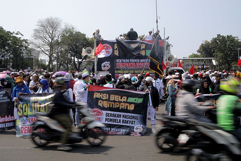 Aksi Solidaritas Bela Warga Rempang di Jakarta - Bagian 2