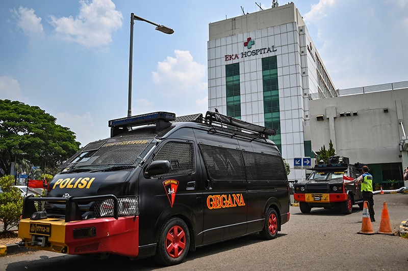 Suasana RS Eka Hospital Tangsel setelah Ada Ledakan  - Bagian 1