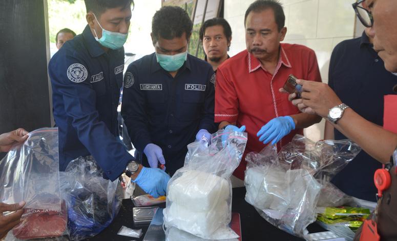Polda Jateng Musnahkan 5 Kg Sabu dan 7 Kg Ganja, Dibakar di Mesin Incinerator BNN