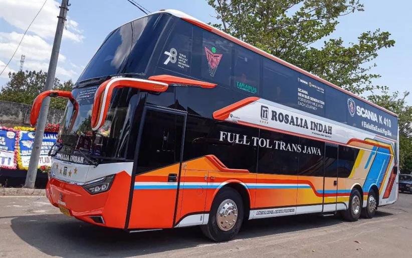 Rosalia Indah Rilis Bus Tingkat Baru Pakai Bodi Karoseri Laksana ...