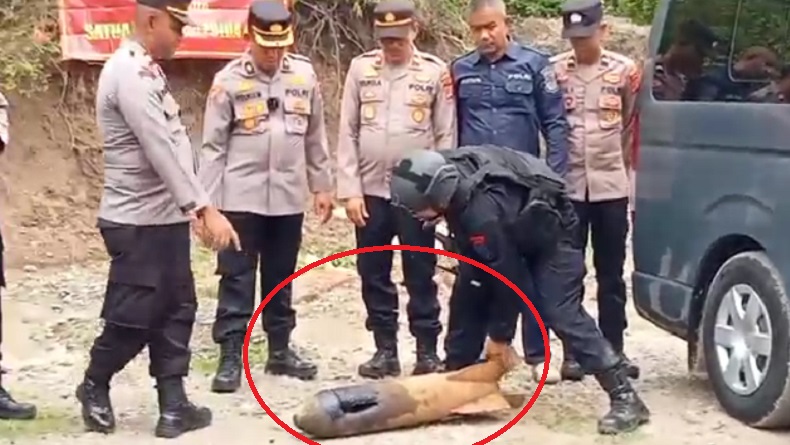 Aceh Gempar, Warga Temukan Bom Pesawat Jenis Roket Mortir Aktif Seberat 30 Kg